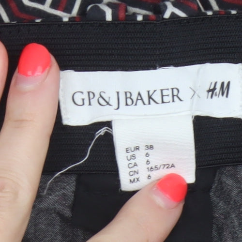GP & J Baker x H&M Women Multicoloured UK 10 Geometric Trousers