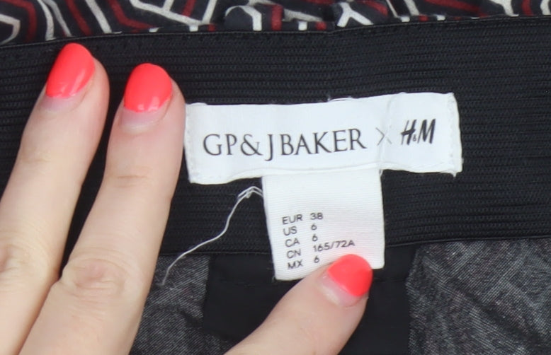 GP & J Baker x H&M Women Multicoloured UK 10 Geometric Trousers