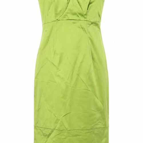 Coast Women Green UK 8 Satin Cowl Neck Midi Sheath Occasion Dress