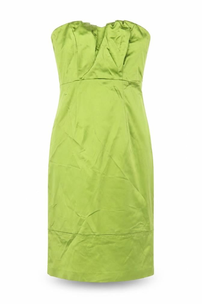 Coast Women Green UK 8 Satin Cowl Neck Midi Sheath Occasion Dress