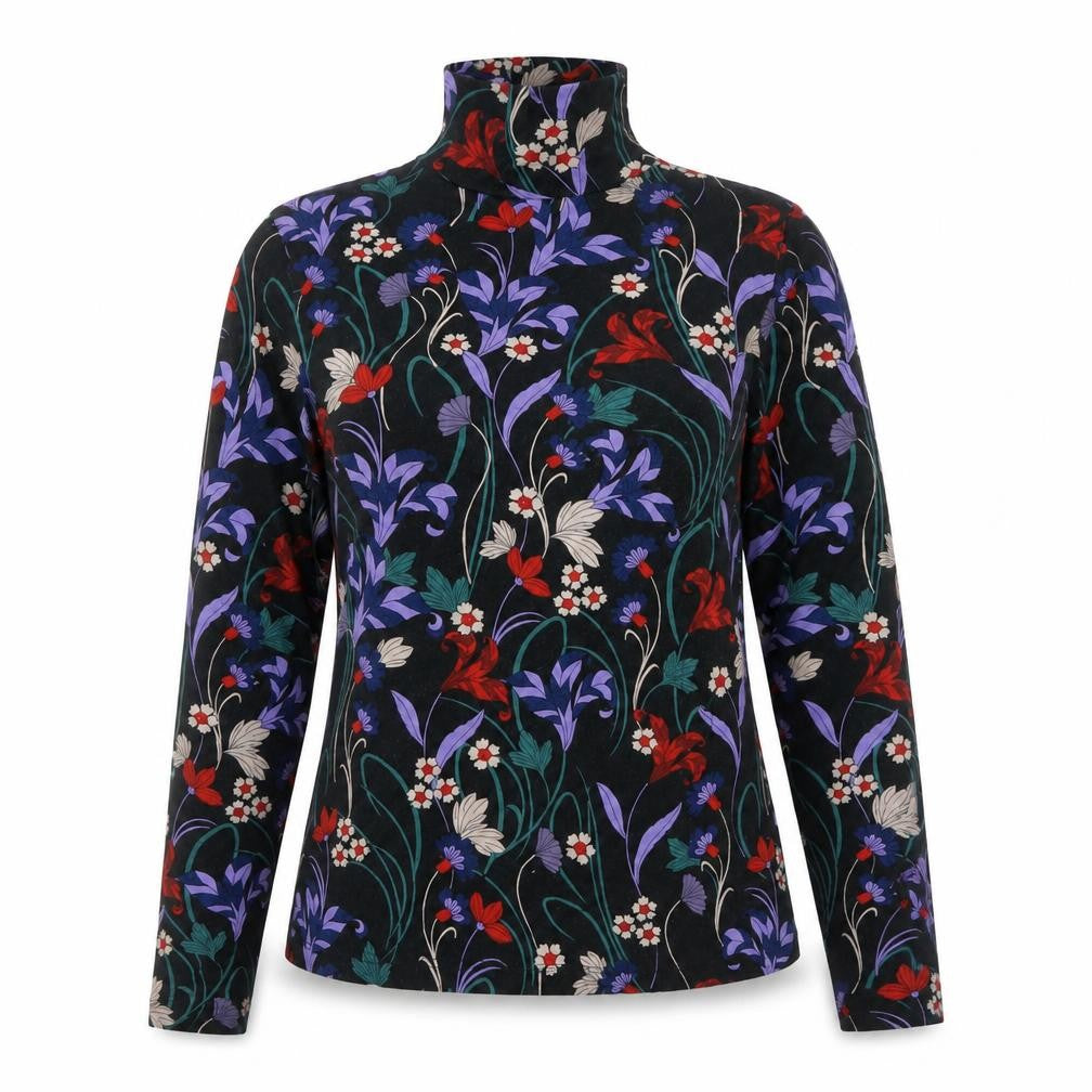 Joe Browns Women’s Black Floral Basic High Neck Top UK 14