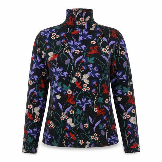 Joe Browns Women’s Black Floral Basic High Neck Top UK 14