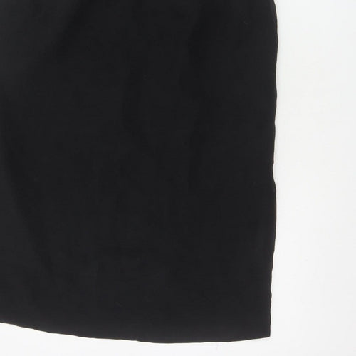 Toast Women Black Size 10 Velvet Empire Waist Sleeveless A-Line Dress