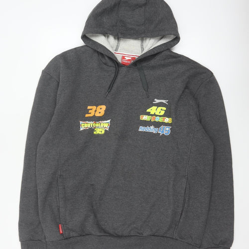 Slazenger Men’s Grey L Pullover Hoodie MotoGP Silverstone 2015 Racing