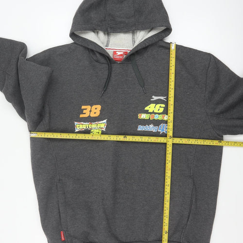 Slazenger Men’s Grey L Pullover Hoodie MotoGP Silverstone 2015 Racing