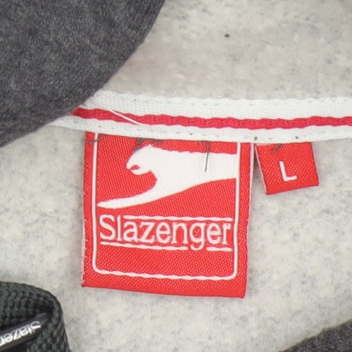 Slazenger Men’s Grey L Pullover Hoodie MotoGP Silverstone 2015 Racing