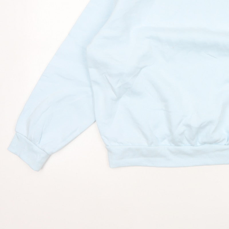 Marks & Spencer Women Blue M Crew Neck Pullover Sweatshirt Cotton