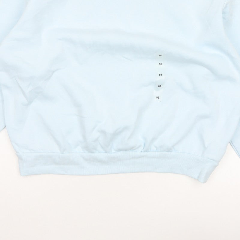 Marks & Spencer Women Blue M Crew Neck Pullover Sweatshirt Cotton