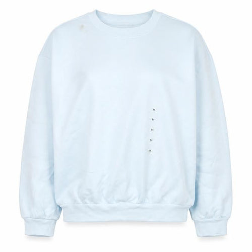 Marks & Spencer Women Blue M Crew Neck Pullover Sweatshirt Cotton