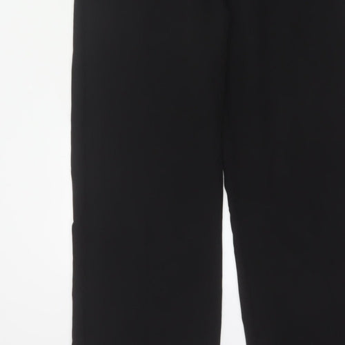 Lipsy London Women Black UK 12 Sleeveless V-Neck Wide-Leg Jumpsuit