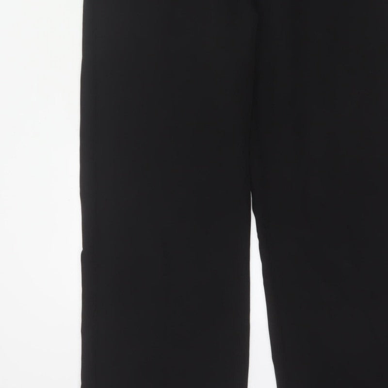 Lipsy London Women Black UK 12 Sleeveless V-Neck Wide-Leg Jumpsuit
