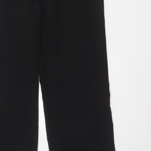 Lipsy London Women Black UK 12 Sleeveless V-Neck Wide-Leg Jumpsuit