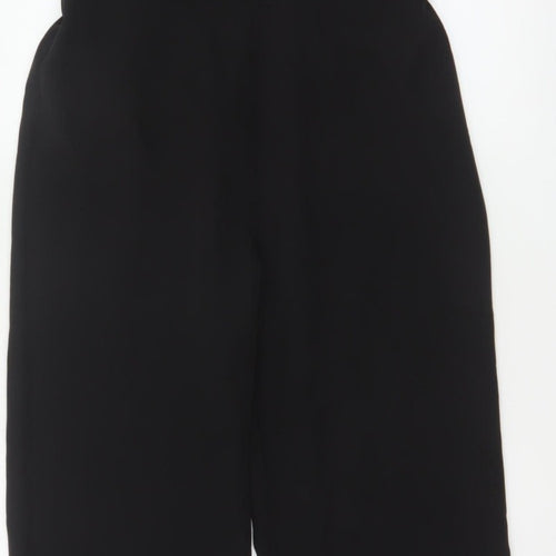 Lipsy London Women Black UK 12 Sleeveless V-Neck Wide-Leg Jumpsuit