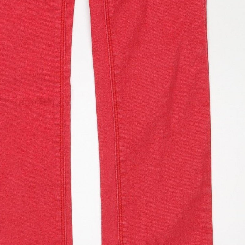 Additional view of ONLY Women Red S Bootcut Denim Jeans W S L32 Regular Fit