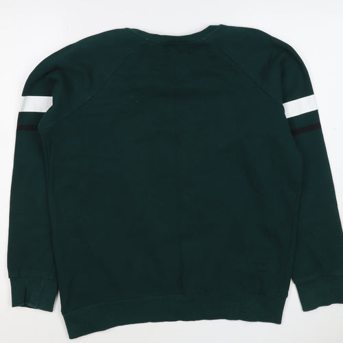 Harry Potter Women’s Green M Pullover Sweatshirt Hogwarts Graphic