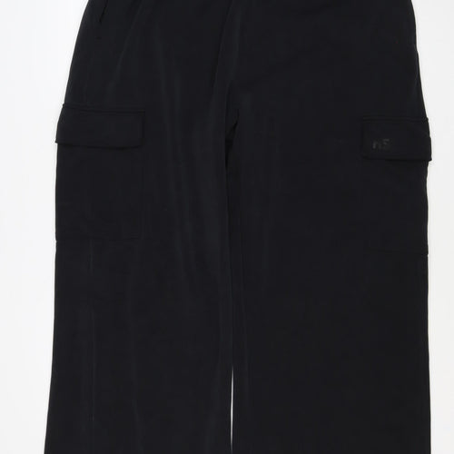 Helen Steele Women’s Black XL Cargo Trousers Elastic Waist Stretch
