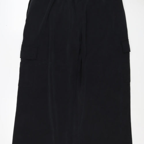 Helen Steele Women’s Black XL Cargo Trousers Elastic Waist Stretch
