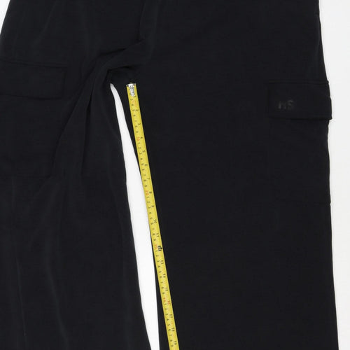 Helen Steele Women’s Black XL Cargo Trousers Elastic Waist Stretch