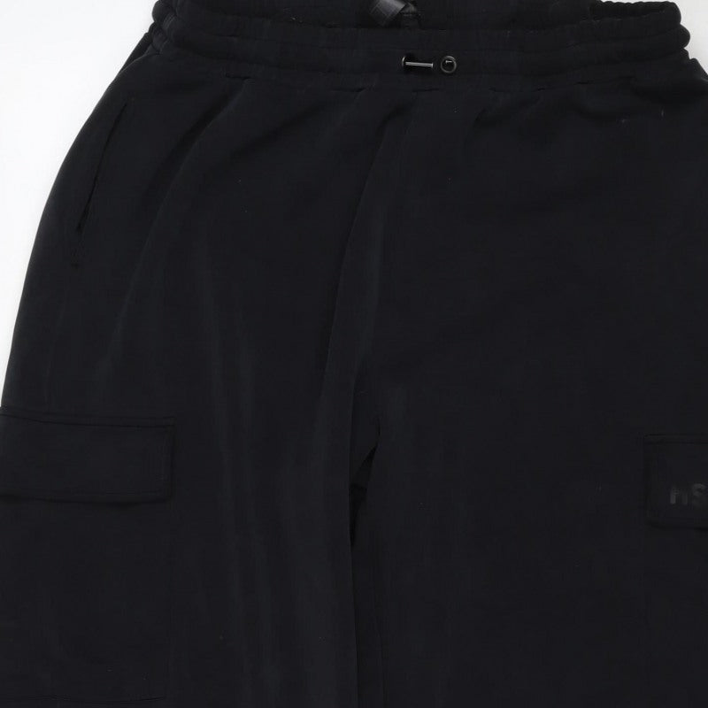 Helen Steele Women’s Black XL Cargo Trousers Elastic Waist Stretch