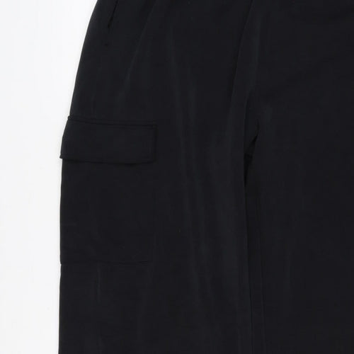 Helen Steele Women’s Black XL Cargo Trousers Elastic Waist Stretch