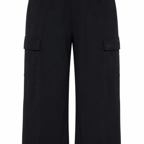 Helen Steele Women’s Black XL Cargo Trousers Elastic Waist Stretch