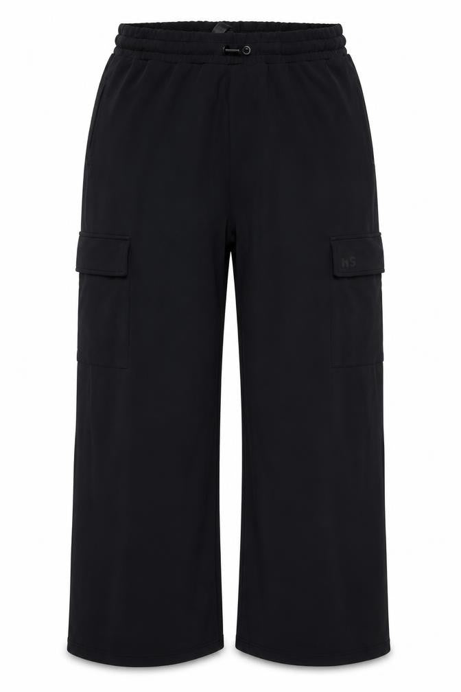 Helen Steele Women’s Black XL Cargo Trousers Elastic Waist Stretch