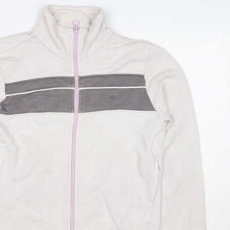 Additional view of Nike Women’s Beige Grey Full Zip Sweatshirt Jacket, size M