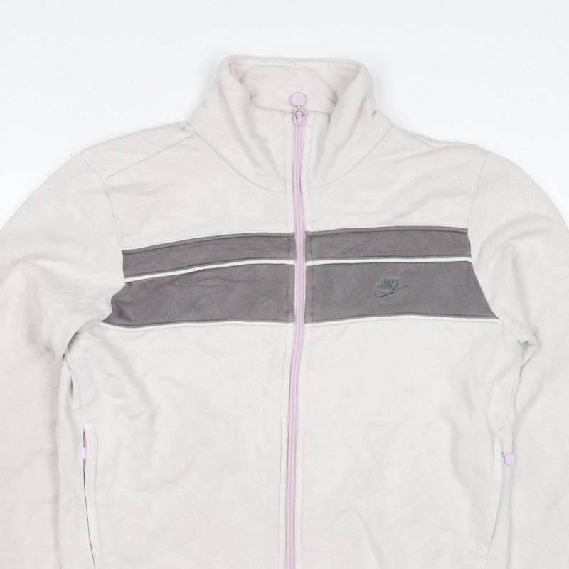 Additional view of Nike Women’s Beige Grey Full Zip Sweatshirt Jacket, size M