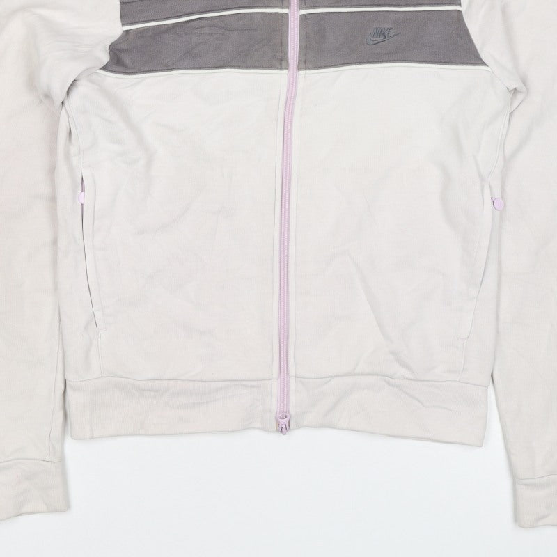 Additional view of Nike Women’s Beige Grey Full Zip Sweatshirt Jacket, size M
