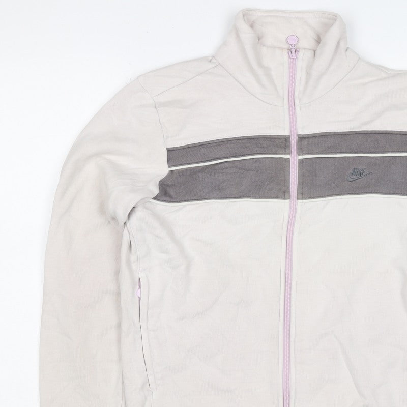 Additional view of Nike Women’s Beige Grey Full Zip Sweatshirt Jacket, size M