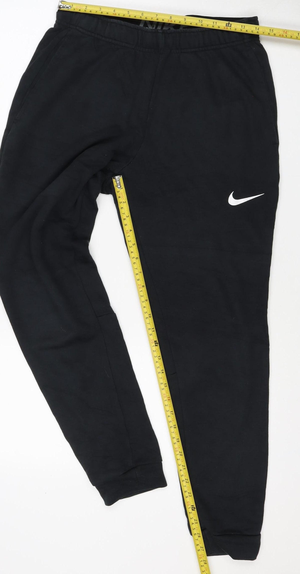Nike Men’s Black M Dri-FIT Fleece Jogger Sweatpants Elastic Waist