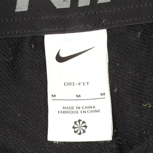 Nike Men’s Black M Dri-FIT Fleece Jogger Sweatpants Elastic Waist