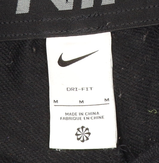 Nike Men’s Black M Dri-FIT Fleece Jogger Sweatpants Elastic Waist