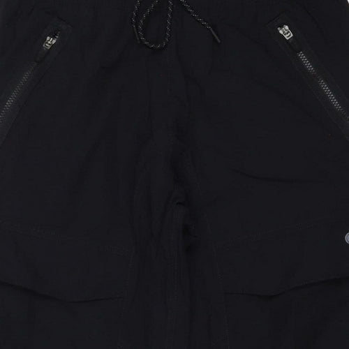 Nike Men Black L Air Max Tapered Jogger Track Pants Zip Pockets