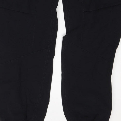 Nike Men Black L Air Max Tapered Jogger Track Pants Zip Pockets