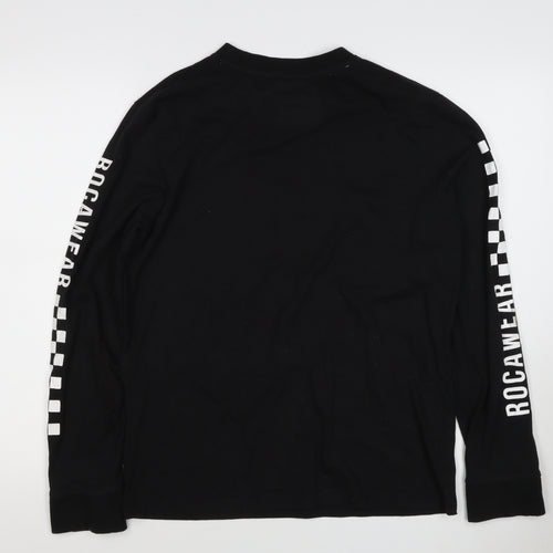 Rocawear Men’s Black M Racing Graphic Print Pullover Sweatshirt