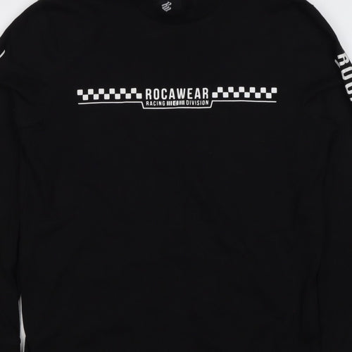 Rocawear Men’s Black M Racing Graphic Print Pullover Sweatshirt