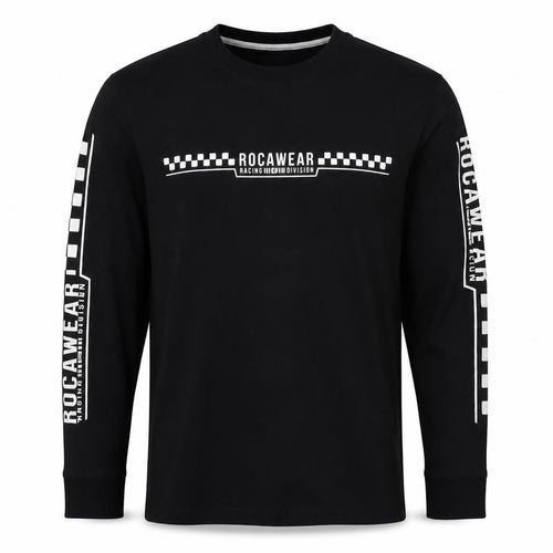 Rocawear Men’s Black M Racing Graphic Print Pullover Sweatshirt