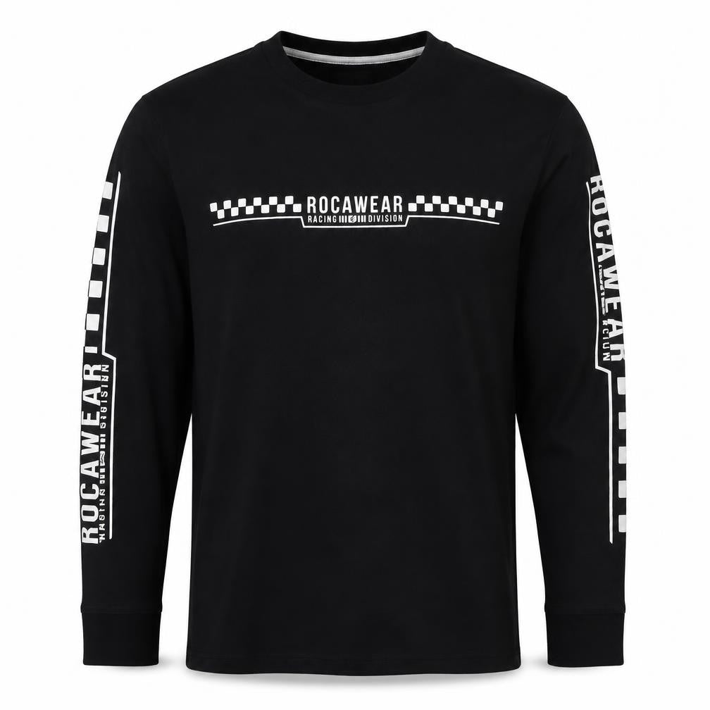 Rocawear Men’s Black M Racing Graphic Print Pullover Sweatshirt