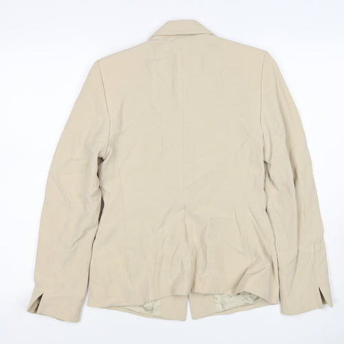 M&S Autograph Women’s Beige UK 10 Tailored One Button Blazer Jacket