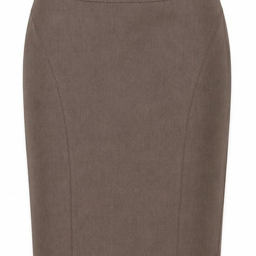 Next Women’s Brown UK 10 Pencil Knee Length Linen Blend Work Skirt