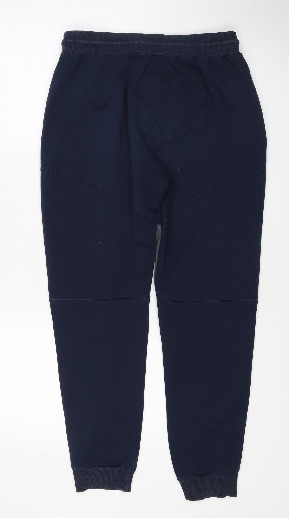 W Mens Blue M Jogger Track Pants Drawstring Reflective Zip Pockets
