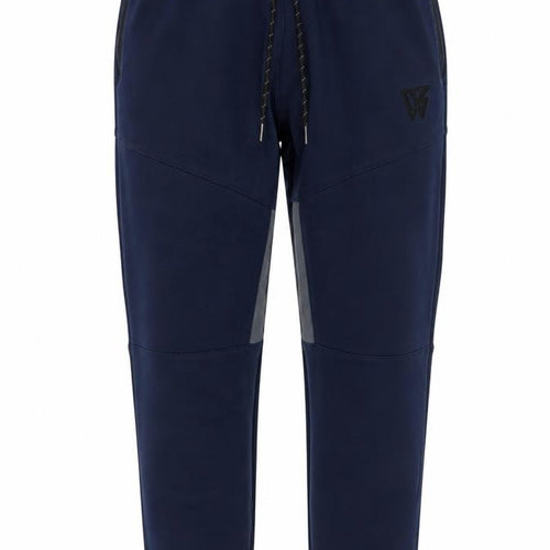 W Mens Blue M Jogger Track Pants Drawstring Reflective Zip Pockets
