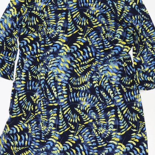 Kaleidoscope Women Multicoloured UK 22 Floral Kaftan Knee Dress