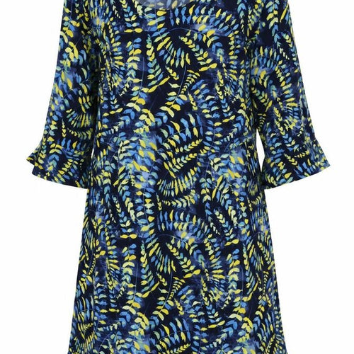 Kaleidoscope Women Multicoloured UK 22 Floral Kaftan Knee Dress