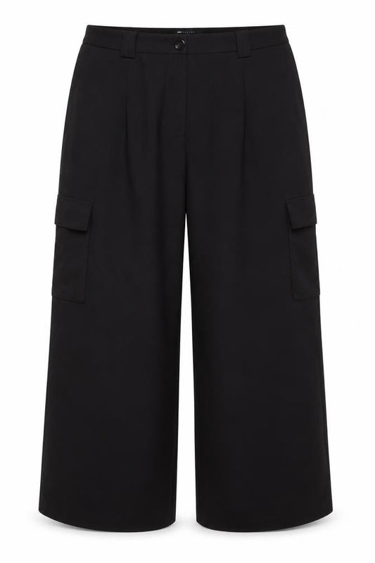 COS Women’s Black UK 18 Wide-Leg Tailored Trousers
