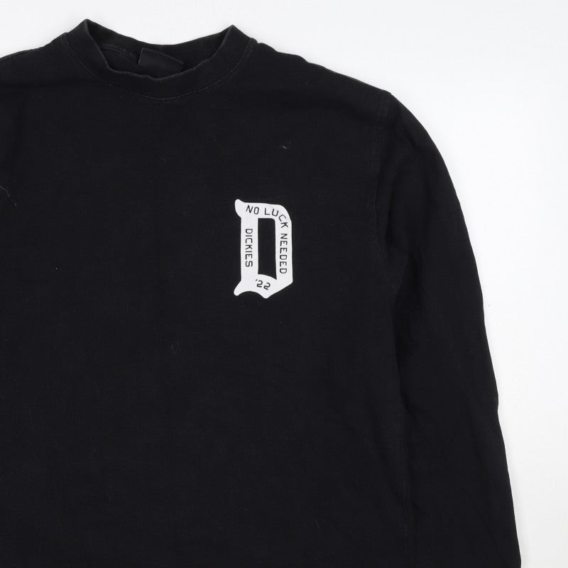 Dickies Men’s Black Medium Graphic Logo Pullover Sweatshirt
