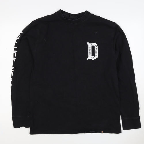 Dickies Men’s Black Medium Graphic Logo Pullover Sweatshirt