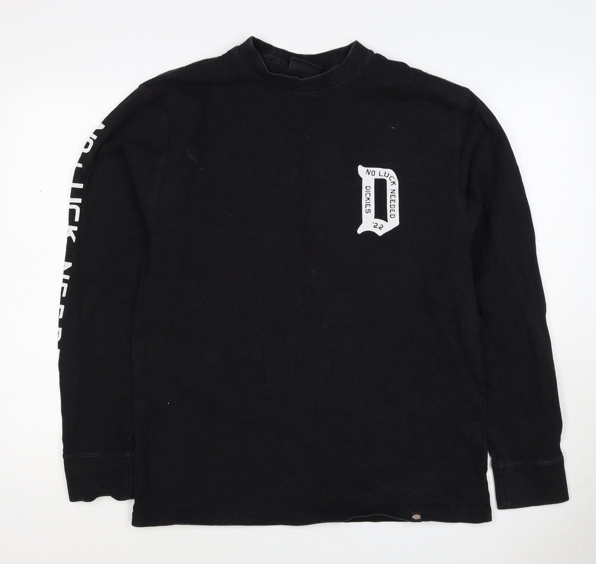 Dickies Men’s Black Medium Graphic Logo Pullover Sweatshirt