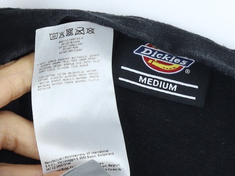 Dickies Men’s Black Medium Graphic Logo Pullover Sweatshirt